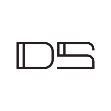 İlk harf vektör logosunu simgeler