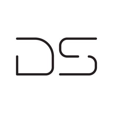 İlk harf vektör logosunu simgeler