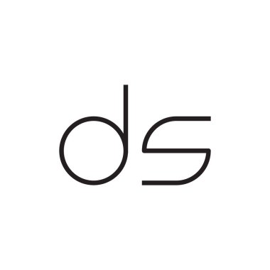 İlk harf vektör logosunu simgeler