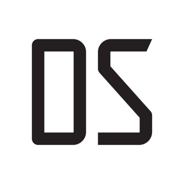 İlk harf vektör logosunu simgeler