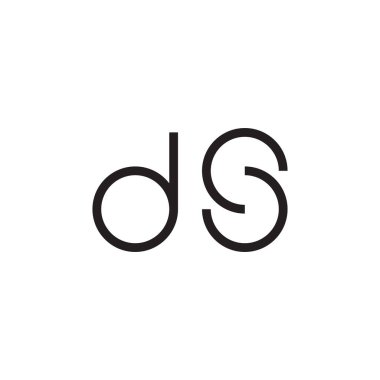 İlk harf vektör logosunu simgeler