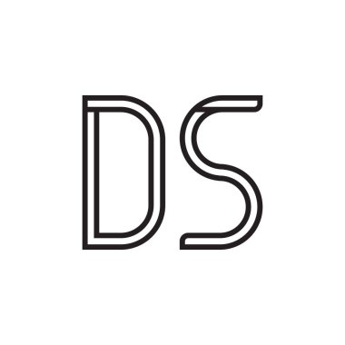 İlk harf vektör logosunu simgeler