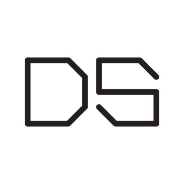 İlk harf vektör logosunu simgeler