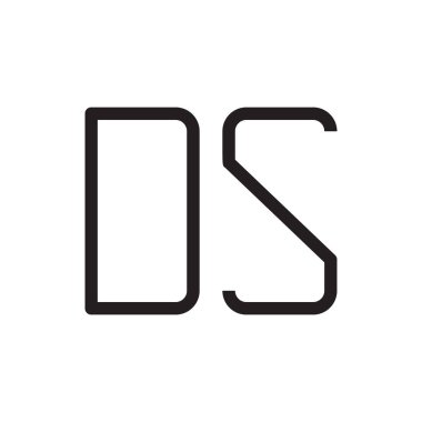 İlk harf vektör logosunu simgeler