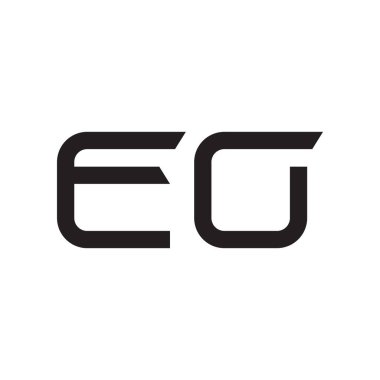 eo ilk harf vektör logosu simgesi