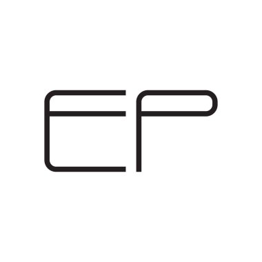 İlk harf vektör logosu simgesi