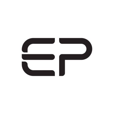 İlk harf vektör logosu simgesi