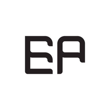 İlk harf vektör logosu simgesi