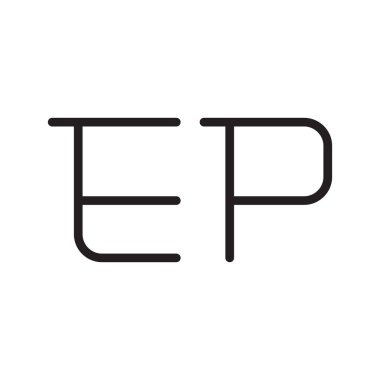 İlk harf vektör logosu simgesi