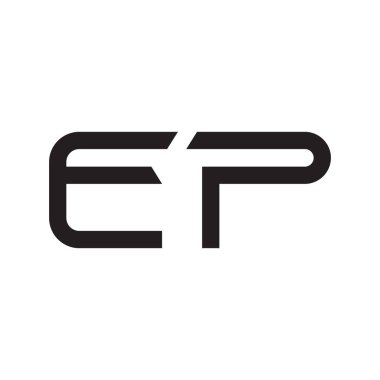 İlk harf vektör logosu simgesi