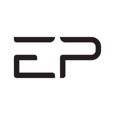 İlk harf vektör logosu simgesi