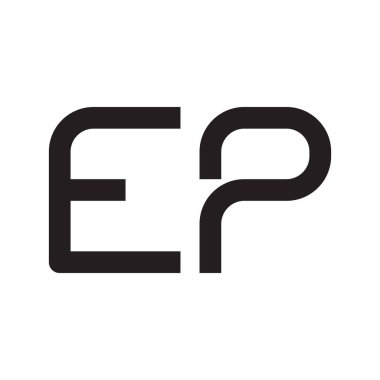 İlk harf vektör logosu simgesi