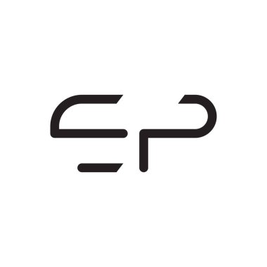 İlk harf vektör logosu simgesi