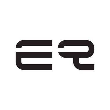 eq ilk harf vektör logo simgesi