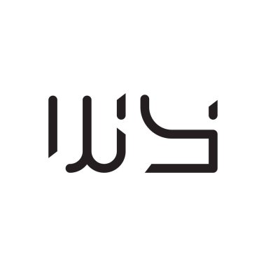 wy ilk harf vektör logo simgesi