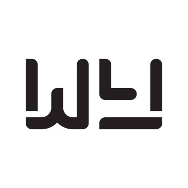 wy ilk harf vektör logo simgesi