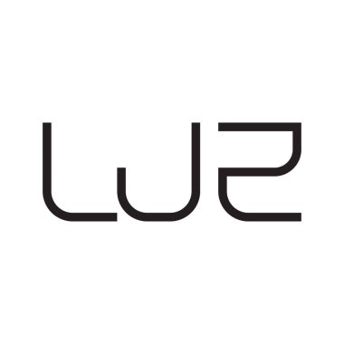 wz ilk harf vektör logo simgesi