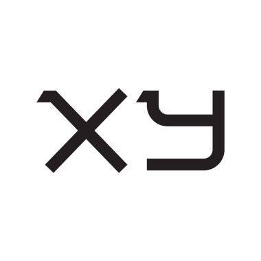 xy ilk harf vektör logo simgesi