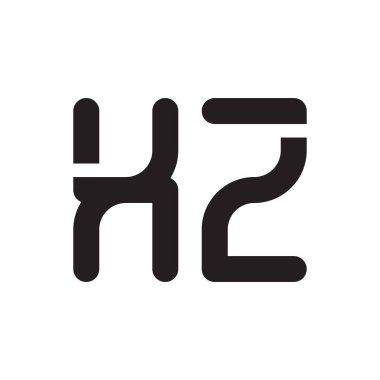 xz ilk harf vektör logo simgesi
