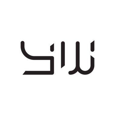 yw ilk harf vektör logo simgesi