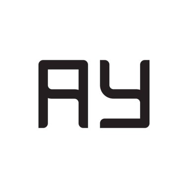 ilk harf vektör logo simgesi