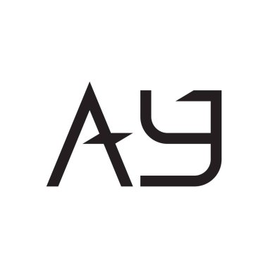 ilk harf vektör logo simgesi