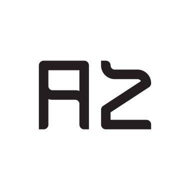 Az ilk harf vektör logosu simgesi