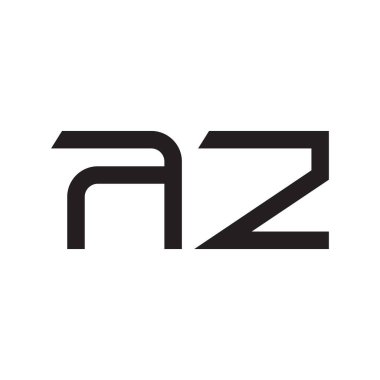 Az ilk harf vektör logosu simgesi