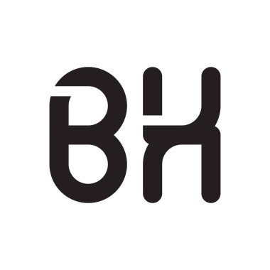 bx ilk harf vektör logo simgesi