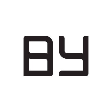 ilk harf vektör logo simgesine göre