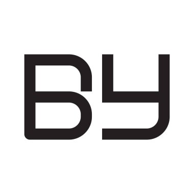 ilk harf vektör logo simgesine göre