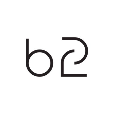 bz ilk harf vektör logosu simgesi