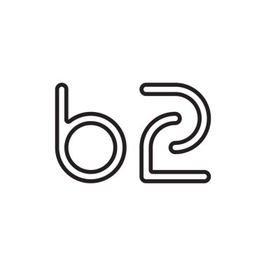 bz ilk harf vektör logosu simgesi