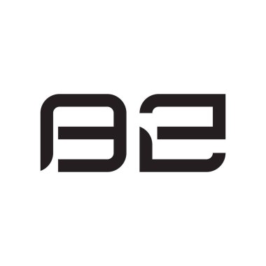 bz ilk harf vektör logosu simgesi