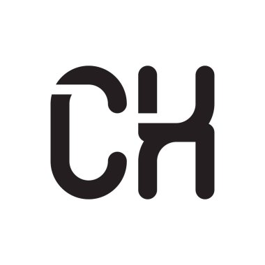 cx ilk harf vektör logo simgesi