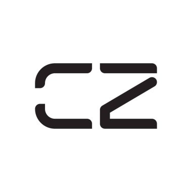 cz ilk harf vektör logosu simgesi