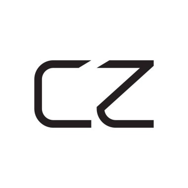 cz ilk harf vektör logosu simgesi