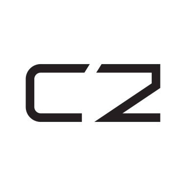 cz ilk harf vektör logosu simgesi