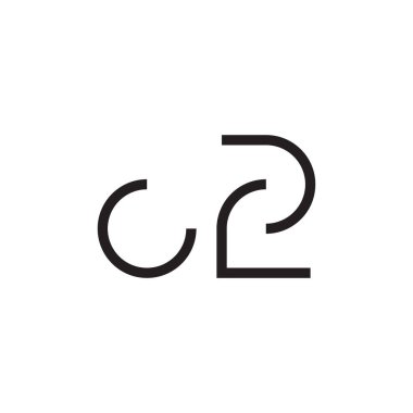 cz ilk harf vektör logosu simgesi