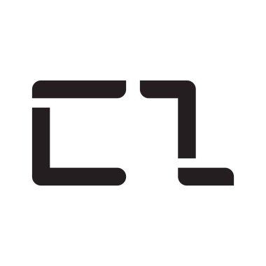 cz ilk harf vektör logosu simgesi