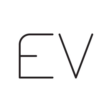 ilk harf vektör logo simgesi