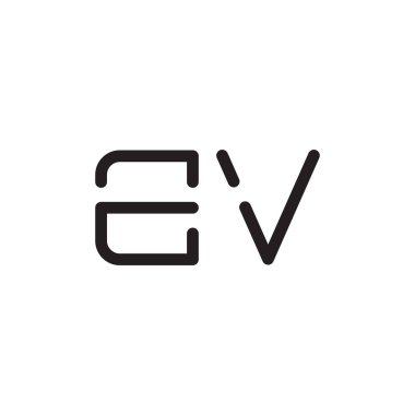 ilk harf vektör logo simgesi