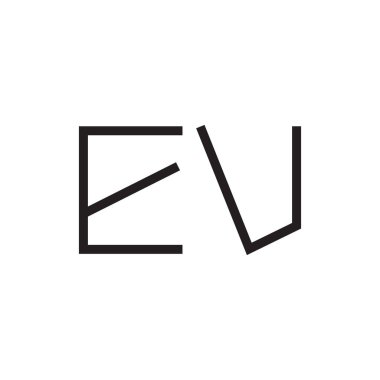 ilk harf vektör logo simgesi