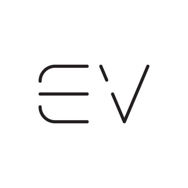 ilk harf vektör logo simgesi