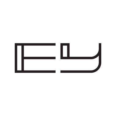 ilk harf vektör logosu simgesi