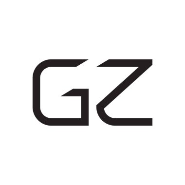 gz ilk harf vektör logo simgesi
