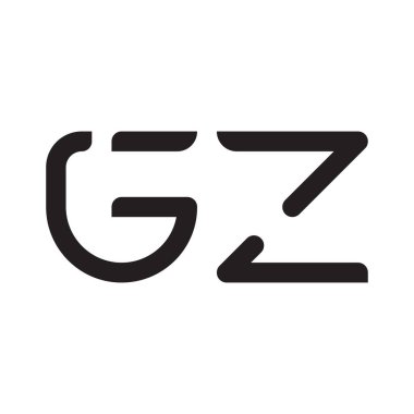 gz ilk harf vektör logo simgesi