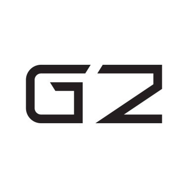 gz ilk harf vektör logo simgesi
