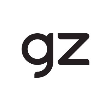 gz ilk harf vektör logo simgesi