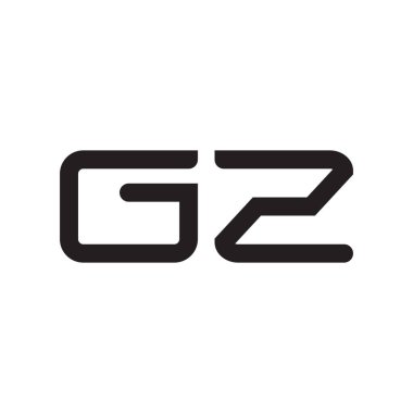 gz ilk harf vektör logo simgesi
